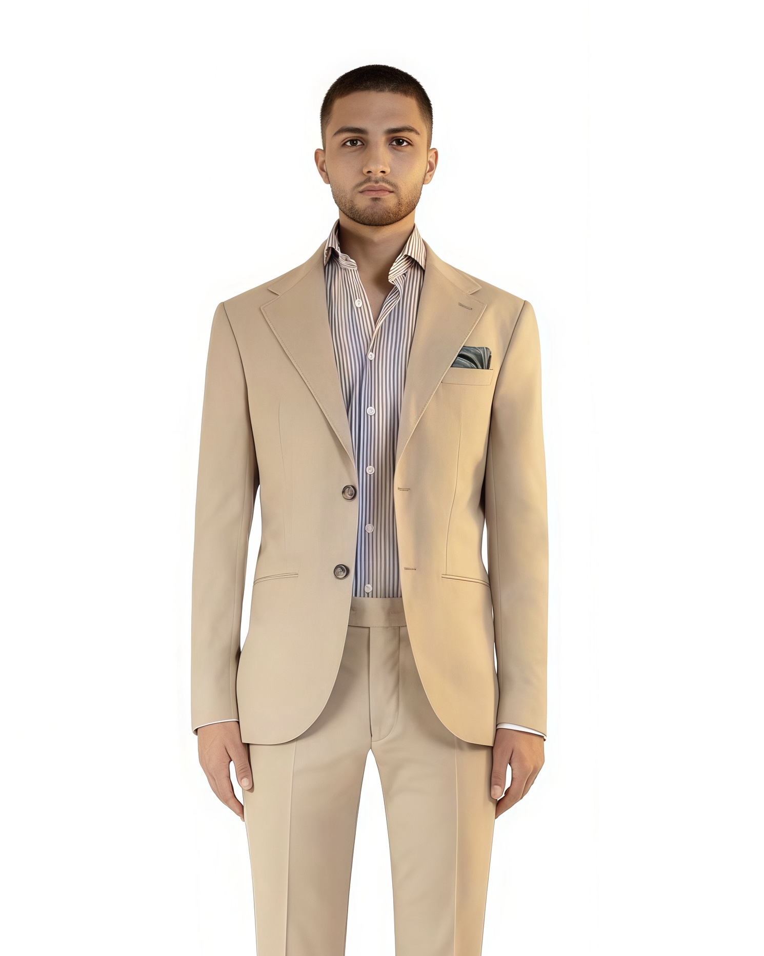 Beige Wedding Suit Ho Chi Minh – Elegant Summer Groom