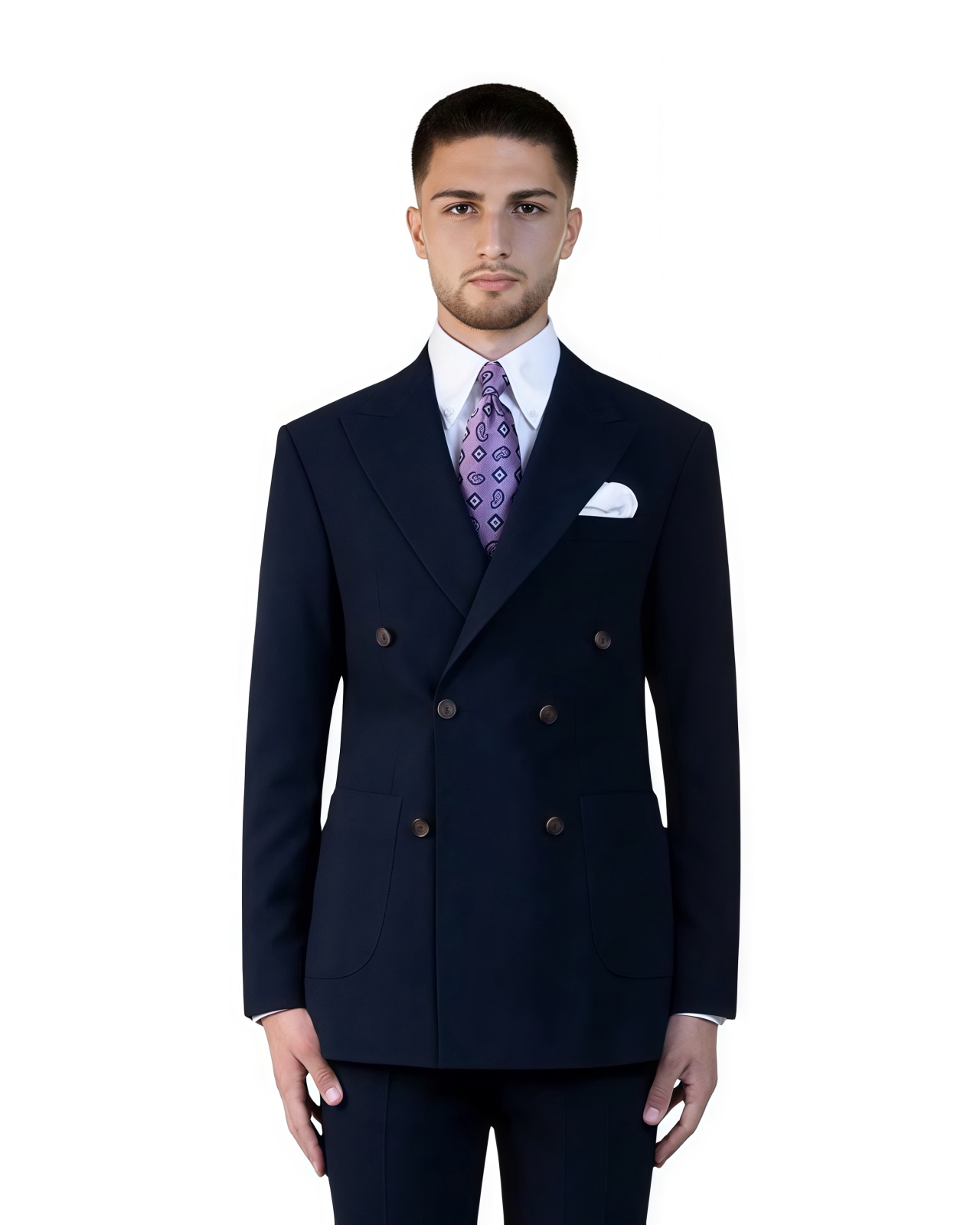 Navy Double Breasted Suit Ho Chi Minh | Classic Gentleman