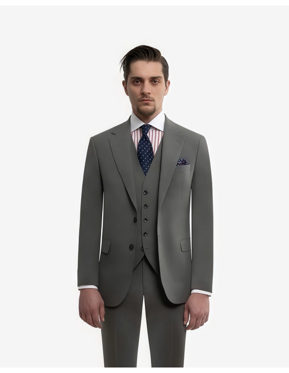Light Grey 3 Piece Suit – Formal Wedding Style