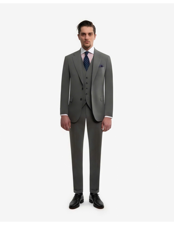 Light Grey 3 Piece Suit – Formal Wedding Style
